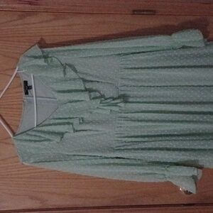 Mint Ruffle Dress